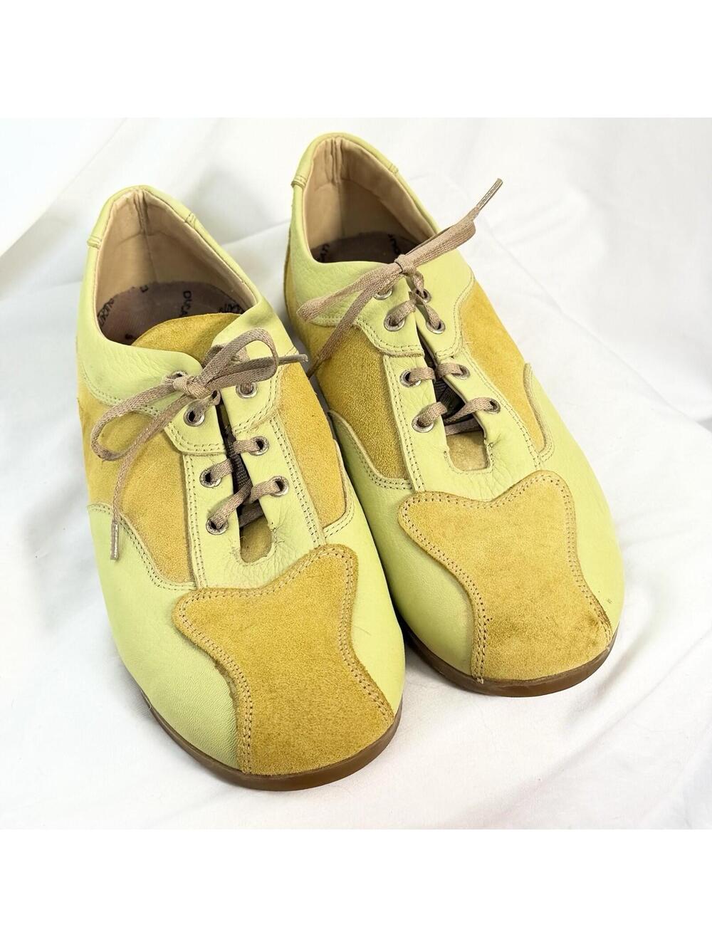 DUCATI Baydan Leather Flat Driving Racing Shoes Mens Mustard Yellow Sz 42 (8)